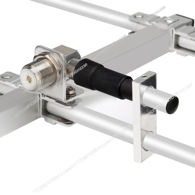 

AY02 Silver Yagi Antenna High Gain 400 470MHz SL16K Connector Foldable Portable for UHF