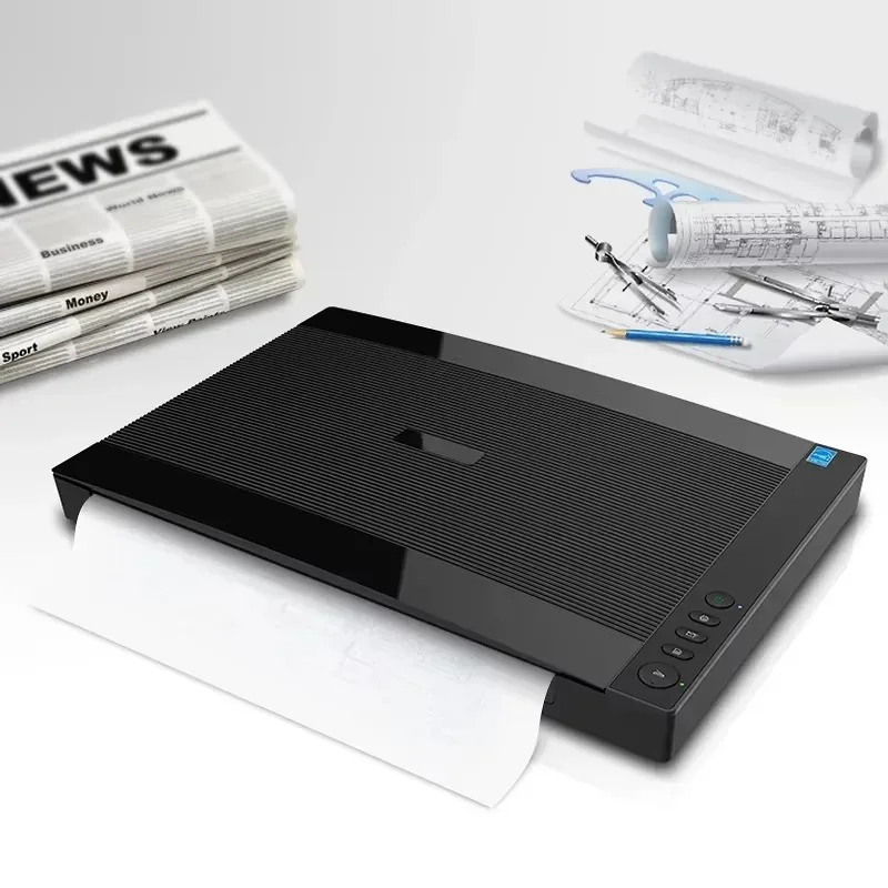 

Ultra-Thin A3 Large-Format Scanner 1200dpi with OCR Quick Warm-Up Auto-Scan USB Interface for Easy Operation