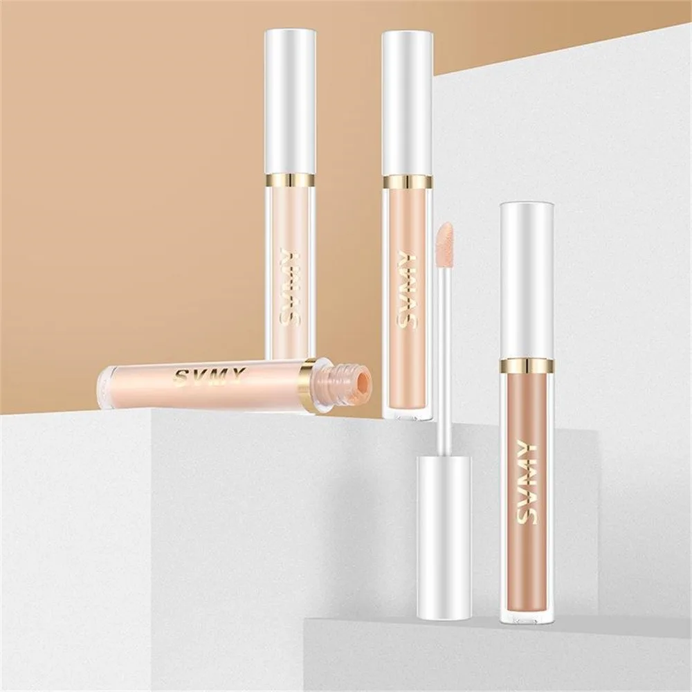 4 Farben flüssiger Concealer hoch deckendes feuchtigkeit spendendes Öl Kontroll grundierung unsichtbare Poren dunkle Kreise Sommersprossen Gesicht Make-up