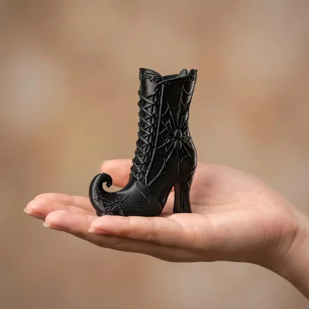 3/5 pcs Halloween Gothic Witch Boot Pen Holder Mini Flower Vase Jewelry Trinket Storage Pot Dark Academia Desktop Home Decor