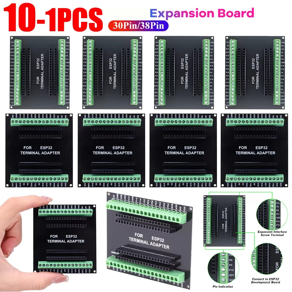 Placa de expansión para ESP32 CP2102 NodeMCU-32S Lua, 30/38 pines GPIO, 1 a 2, CPU de doble núcleo, módulo de bajo consumo con WiFi y Bluetooth (1-10 unidades)