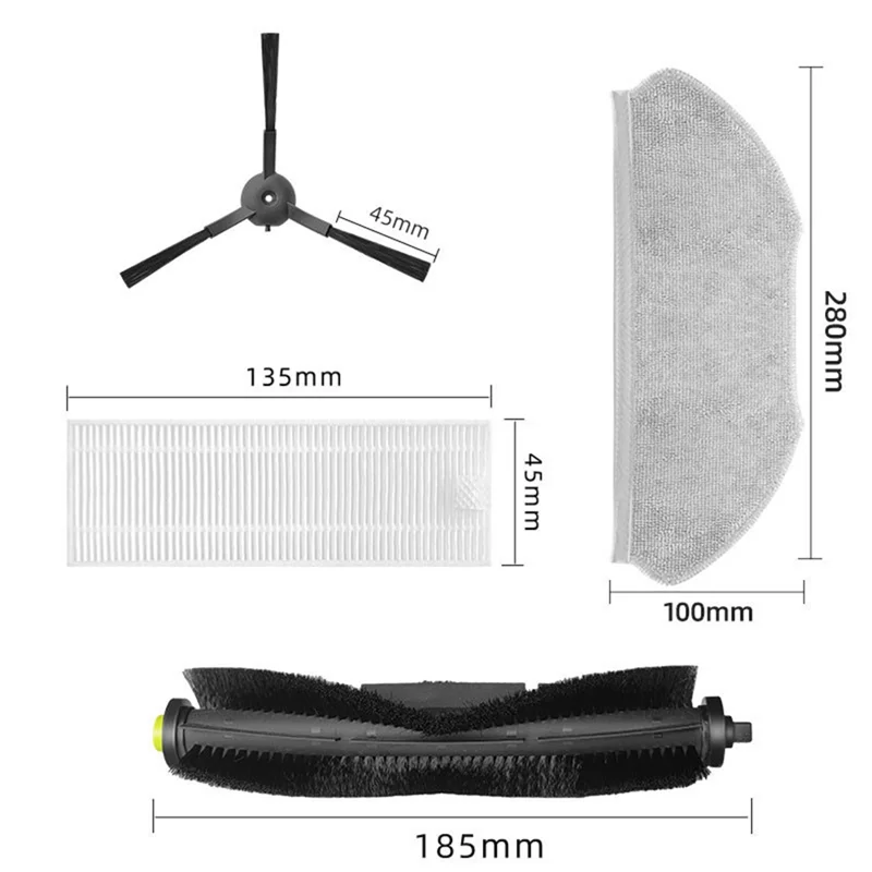 Pièces de rechange pour aspirateur Robot X100 S10 MAX, accessoires, nouveau, 360