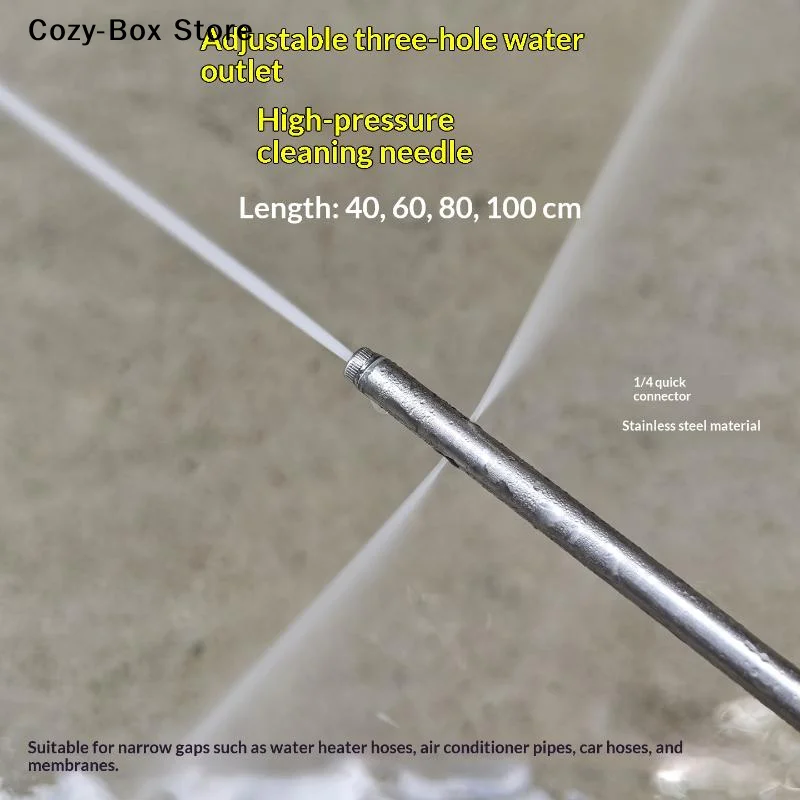 [ZY]1pc Stainless Steel High Pressure Cleaning Needle Nozzle 1/4
