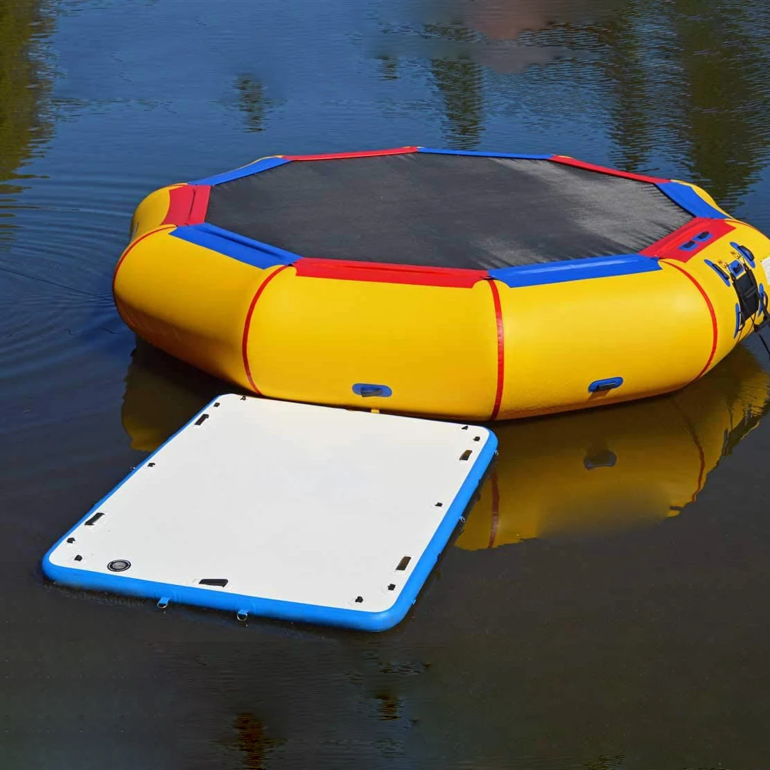 

High Quality Drop Stitch PVC Inflatable Water Floating Air Dock Platform for Swim, Sup and Fishing