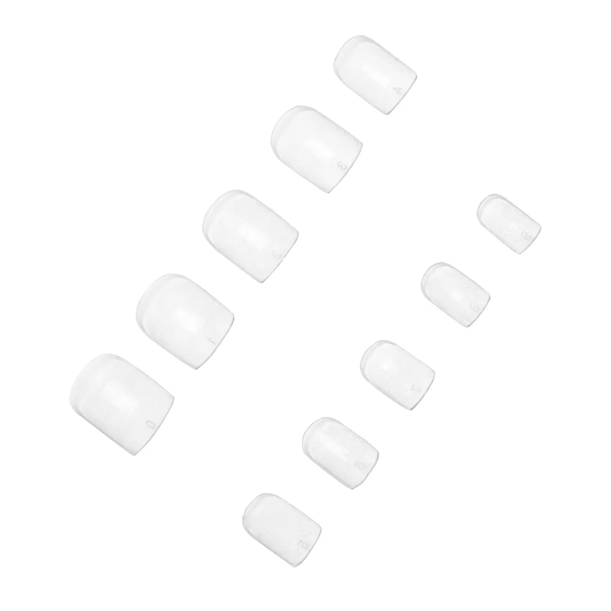 

Fake Nails Nail Tips Full Coverage Clear Coffin Transparent Stickers DIY Manicure Accessories Premium Material Safe Easy Apply