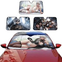 New York City Night Summer car sunshade front windshield sunshade Sunblock thermal insulation sunshade umbrella Retractable
