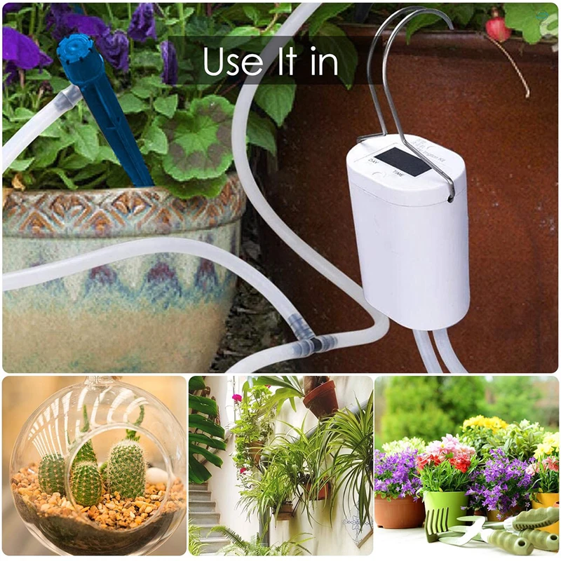 Automatic Watering Pump Controller Set Garden Supplies White Head Long Time Power Supply Plant Flower Irrigation Device Pump