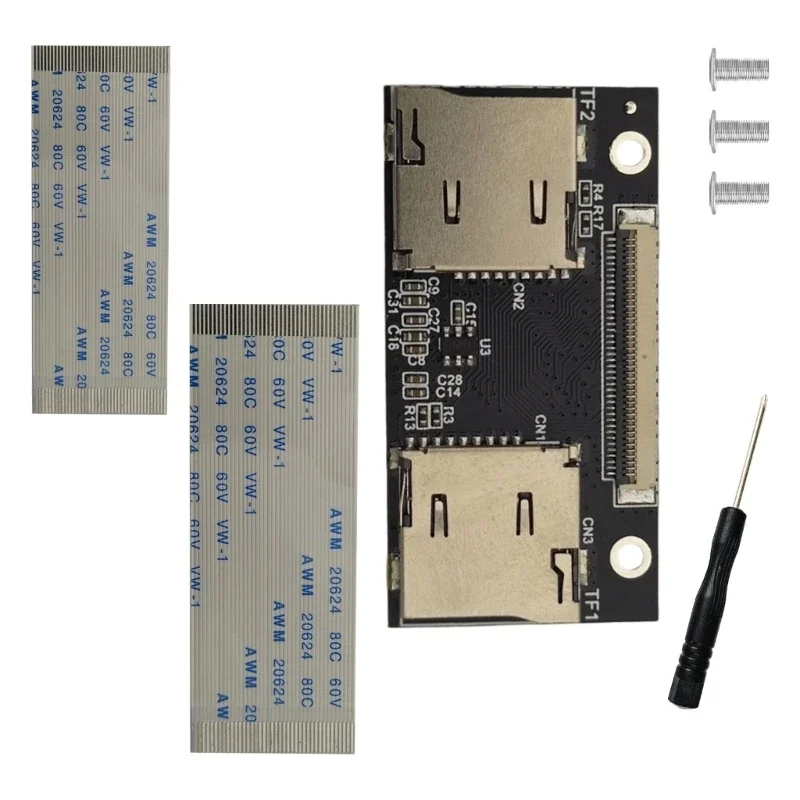 Storage Card Adapters Double TF to ZIF Cards Mobile Ssds for Flexible Expansion Storage in Consumer and Industrial