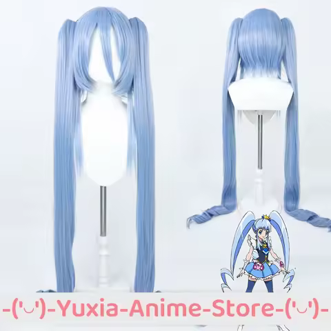 Happiness Charge Precure! Shirayuki Hime Cure Princess Cosplay Wig Anime Game Roleplay Party Costume Prop Synthetic Hair