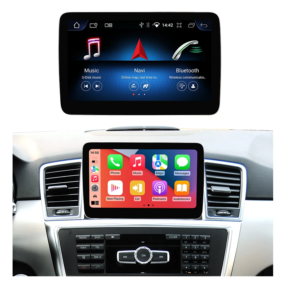Factory 9 Inch Android 13 System Auto IPS Touch Screen Car Radio AUTO CARPLAY For Mercedes ML GL W166 X166 2013-2015 DSP GPS