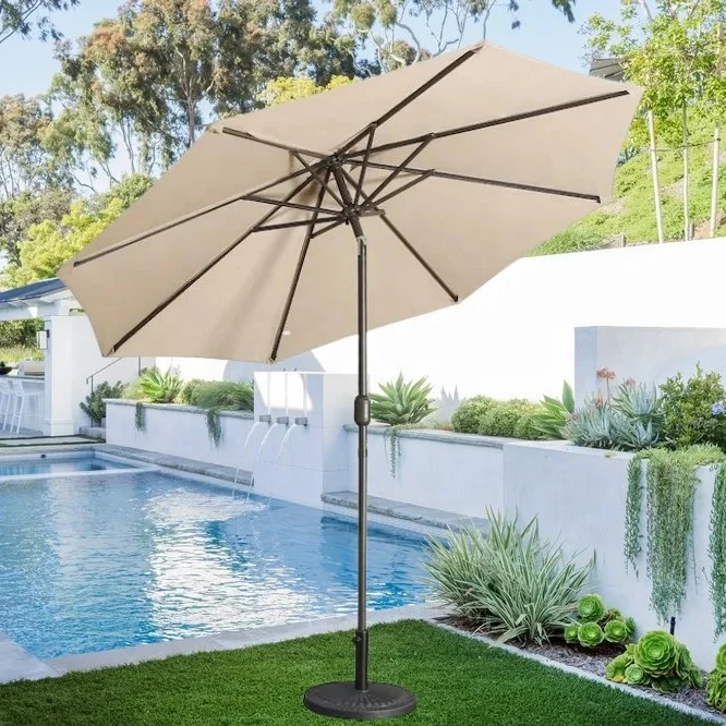

Wholesale Sun-Proof Pole Parasol Umbrellas Market Beach Garden Patio Umbrellas & Bases for Hotel Use Patio Umbrella Outdoor