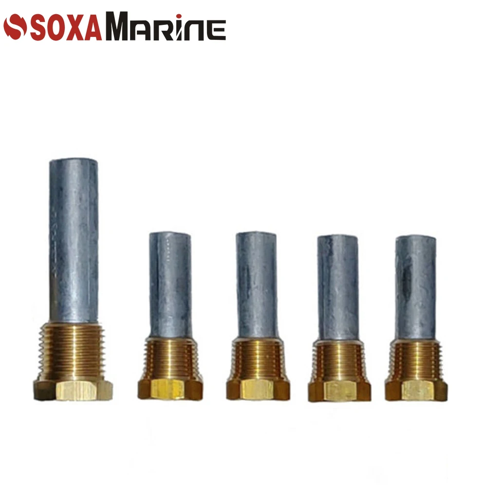 Pencil Anode Kit For Yanmar 4LHA-HTE 6LP 6LY 6LPA-STP 6LPA-STZP 119574-18790 Oil Cooler zincs Marine 119574-4415 119773-92600