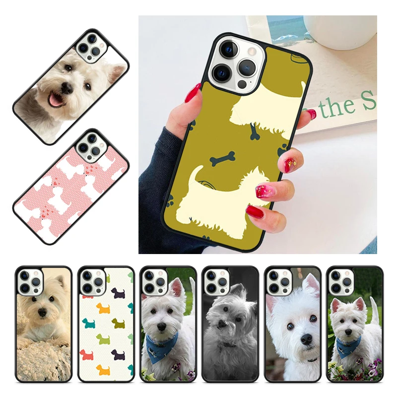 West Highland Terrier Phone Case Cover For iPhone 15 16 14 13 12 Pro Max mini 11 Pro Max XS X XR Plus Coque Shell