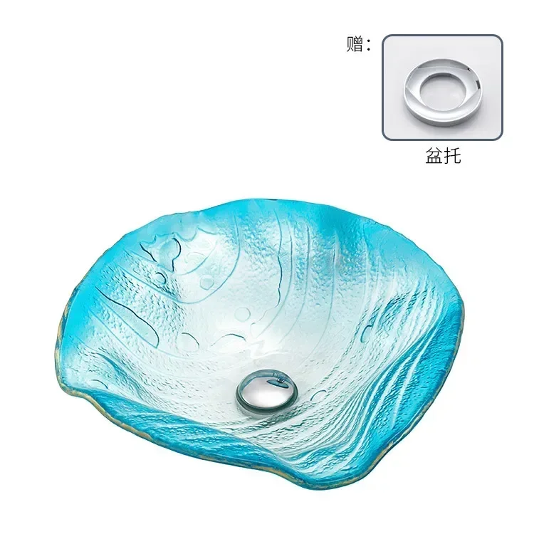 A Bathroom, Tempered Glass Countertop Basin, Household Bathroom, Toilet, Art WashbasinEsmt163