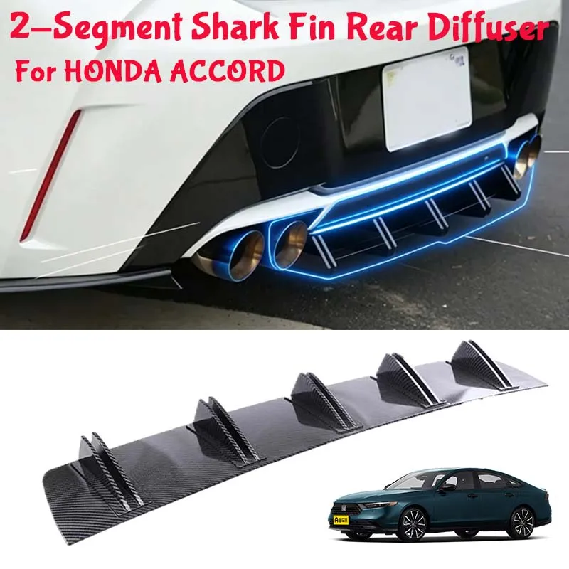 For HONDA ACCORD Shark Fin Rear Diffuser Split Chassis Spoiler Auto Aerodynamic Parts Aerodynamic Modification
