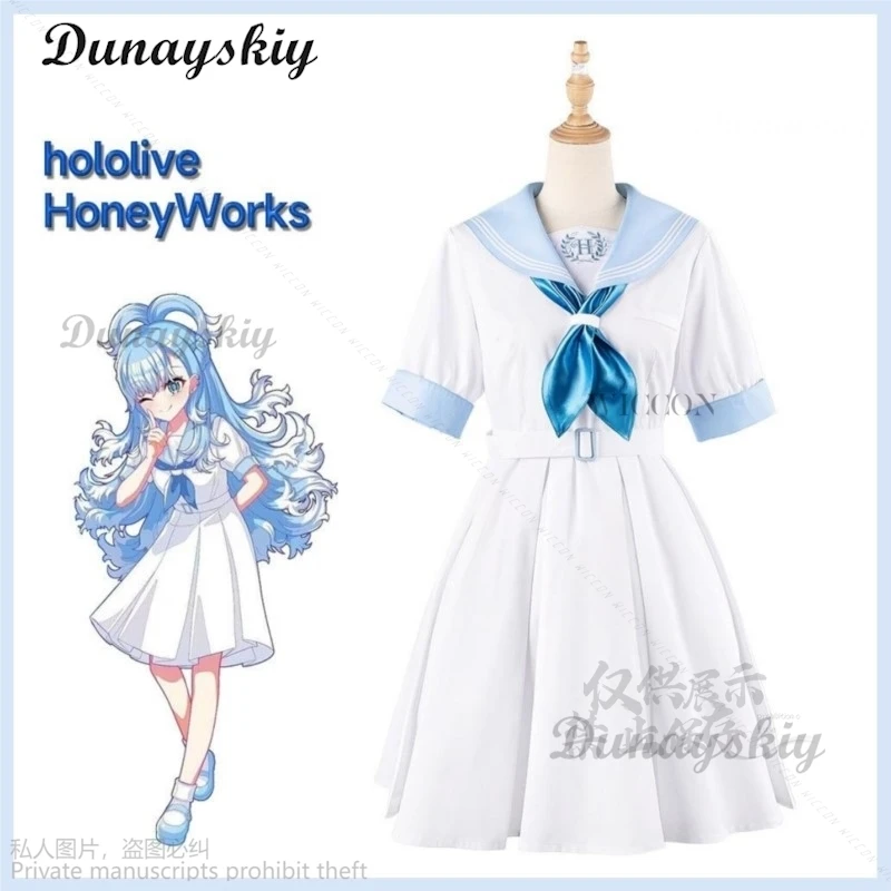 Vtuber 홀로라이브 도코야미 토와 유키하나 라미 코스프레 코스튬 허니웍스 멤버 JK 원피스 교복, 사랑스러운 파티 세트