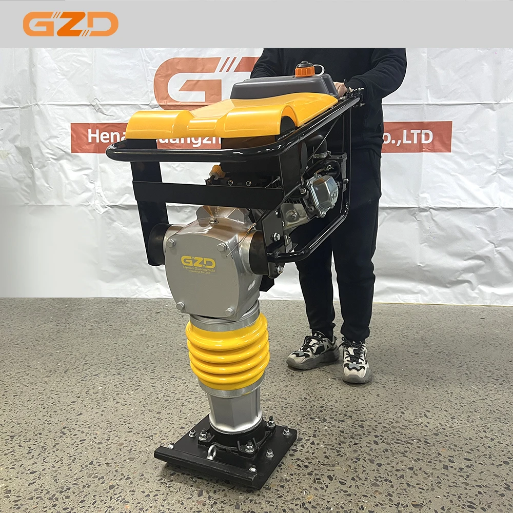 

【HOT】Factory Supply Engine 5.5hp Power Soil Impact Tamping Rammer Compactor