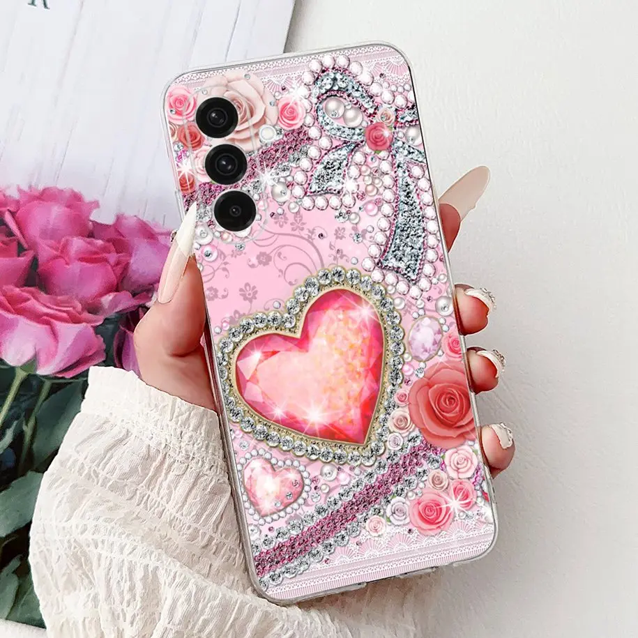 For Samsung Galaxy A56 5G Case SM-A566B Cover New Fashion Flower Butterfly Soft Silicone Phone Case For Galaxy A26 A36 5G Fundas