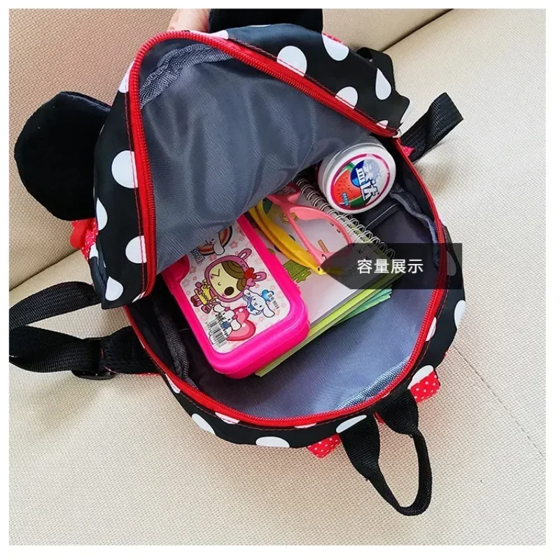 Disney Cartoon Backpack Boy Baby Girl Minnie Mickey Mouse Children\'s Cute School Bag Kindergarten Backpack Children\'s Gift