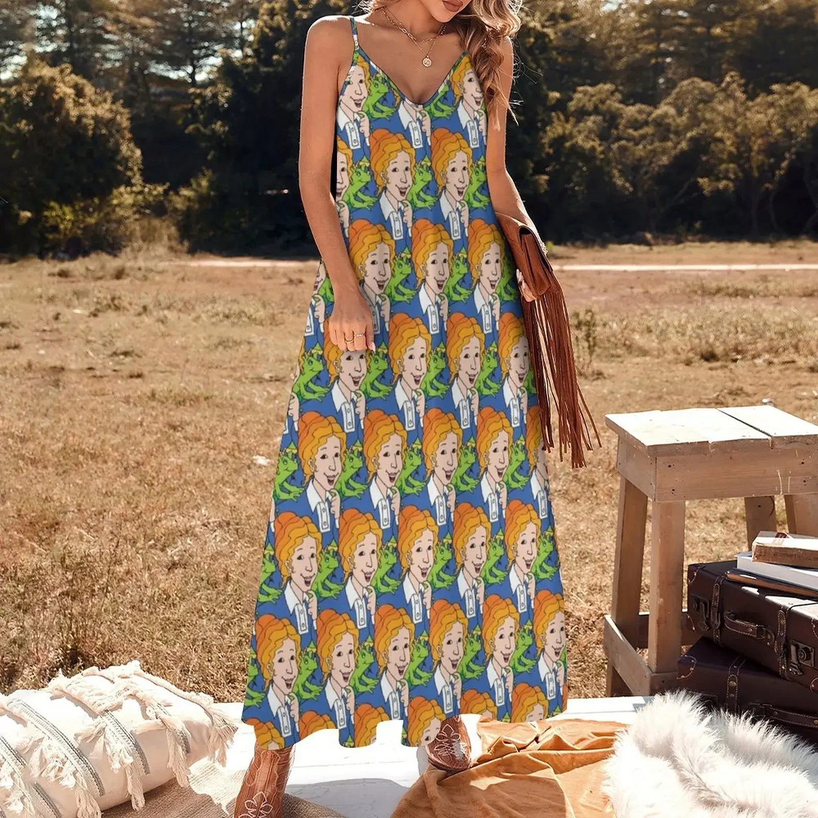 Frizzle Pattern Sleeveless Dress dress women summer 2025 women's dresses luxury Bride dresses Dress