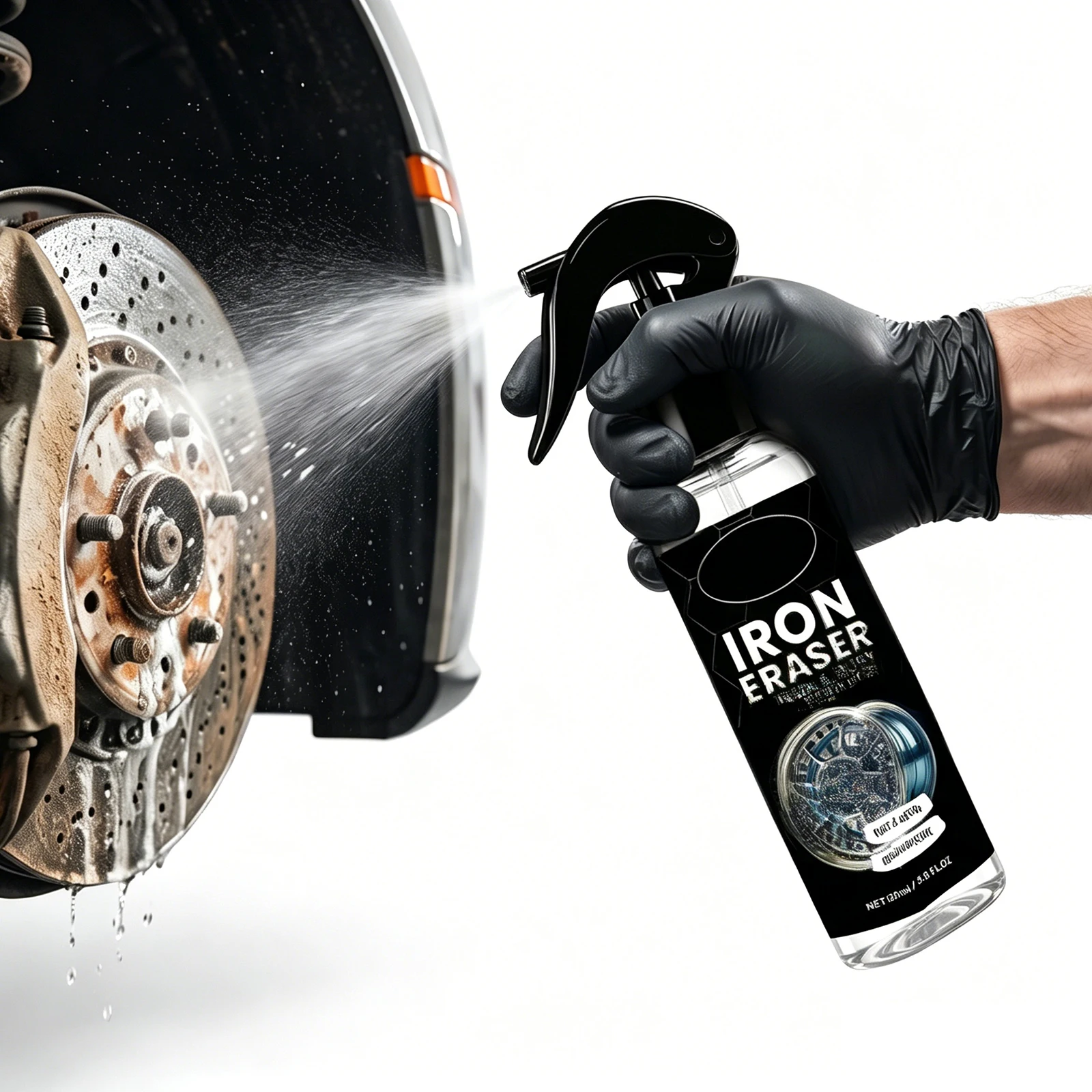 2/3PCS Vehicle Rust Cleaner Fast-Acting Brake Dust Cleaner Fast Acting Iron Remover for Wheels Automotive Paint & Metal Surface
