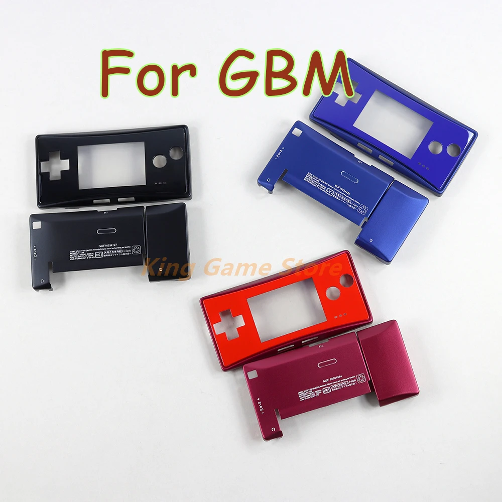 

10sets For Gameboy Micro GBM Front Back Cover Faceplate Holder Battery Cover With Screws Full Metal Housing Shell Case