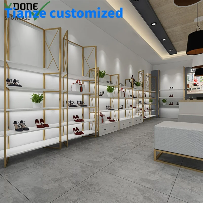 

[Customized]Handbag Shop Decoration Fashionable Trade Show Handbags Stand Display Lady Bags Showcase Shoe Handbag Shop Furni