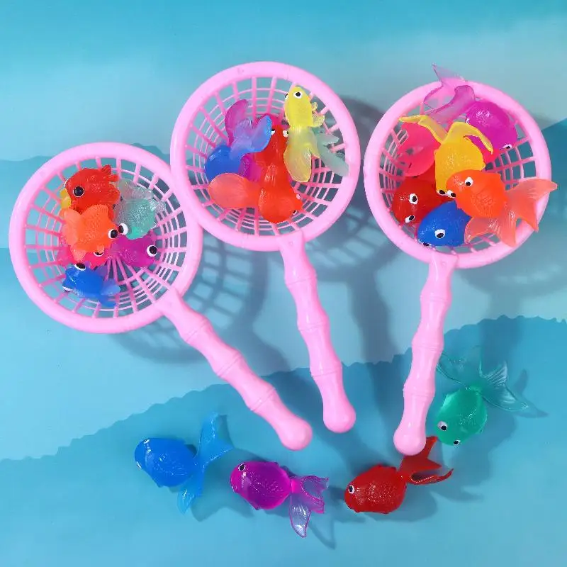 1Set Kleinkinder Baden Dusche Geschenke Kawaii Simulation Gummi Goldfisch Baby Bad Wasser Spielen Spiele Spielzeug Für Kinder