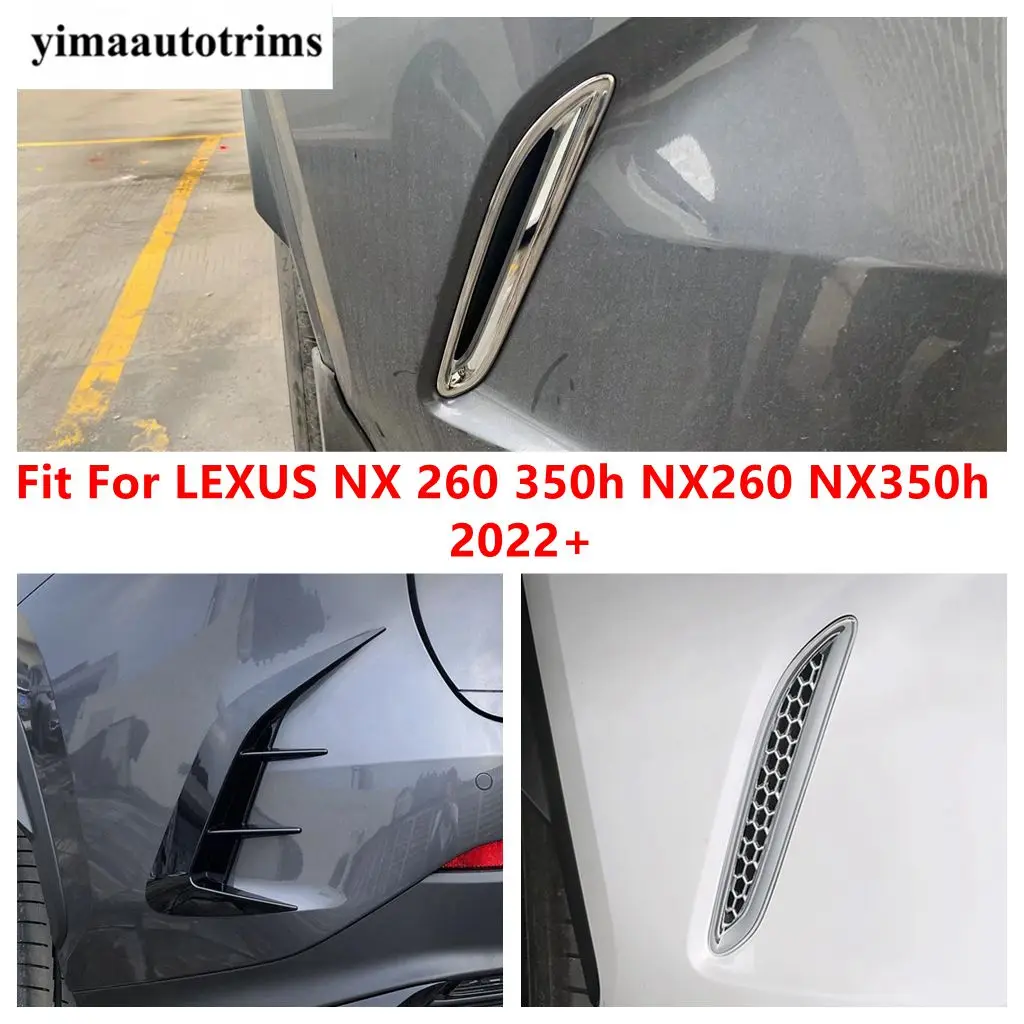 

Rear Fog Light Lamp Frame Eyebrow Cover Trim For LEXUS NX 260 350h NX260 NX350h 2022 2023 2024 ABS Chrome Accessories Exterior