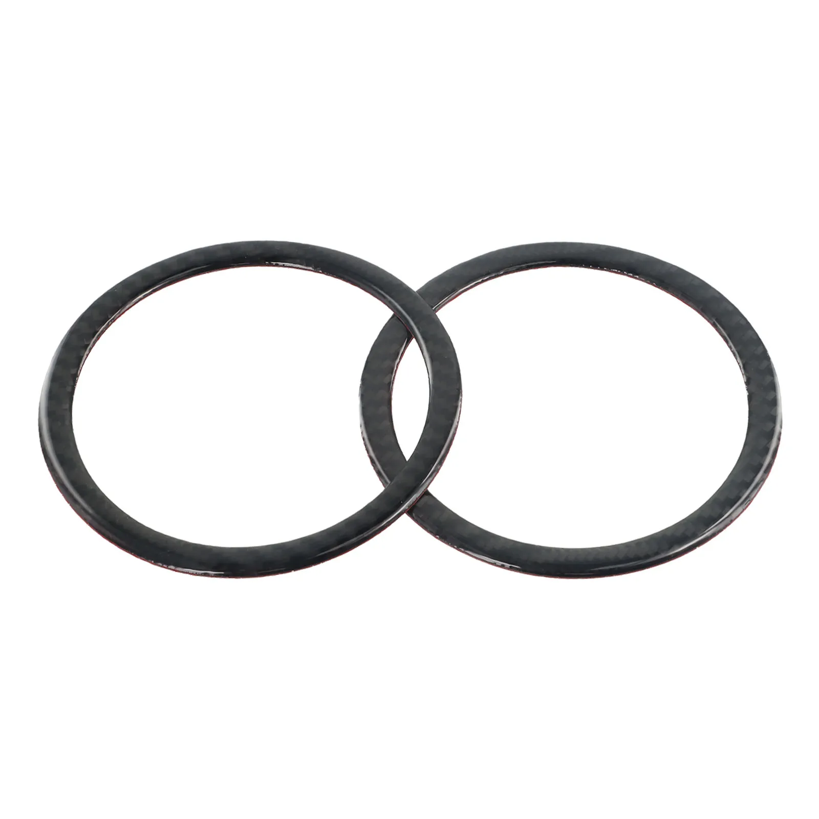 2pcs Carbon Fiber Door Loudspeaker Frame Trim For For BMW 3 Series E90 E92 from 2005 to 2012 Fits Factory Dimensions