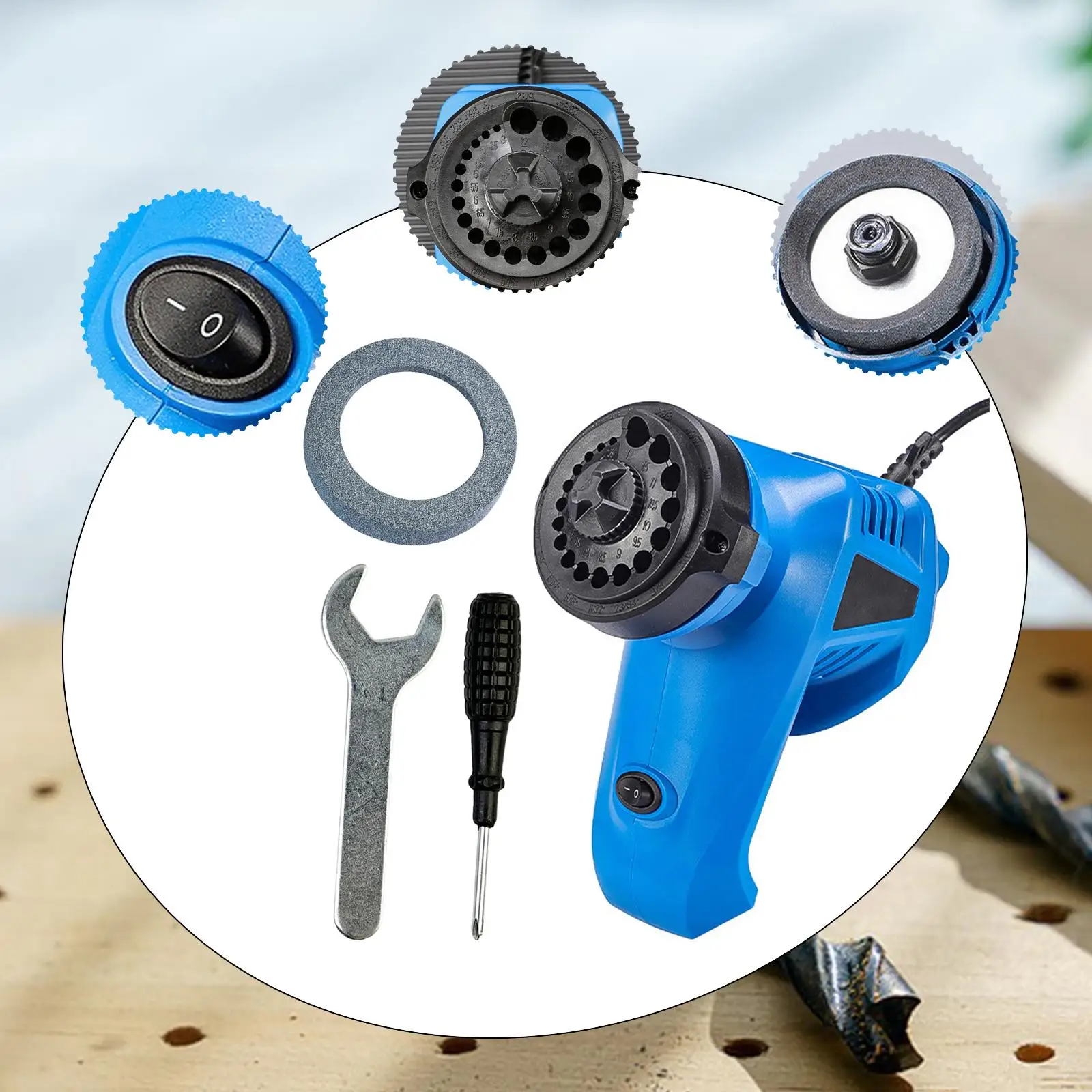 

Electric Drill Bit Sharpener Home Workshop Twist Drill Bit Sharpener Grinder