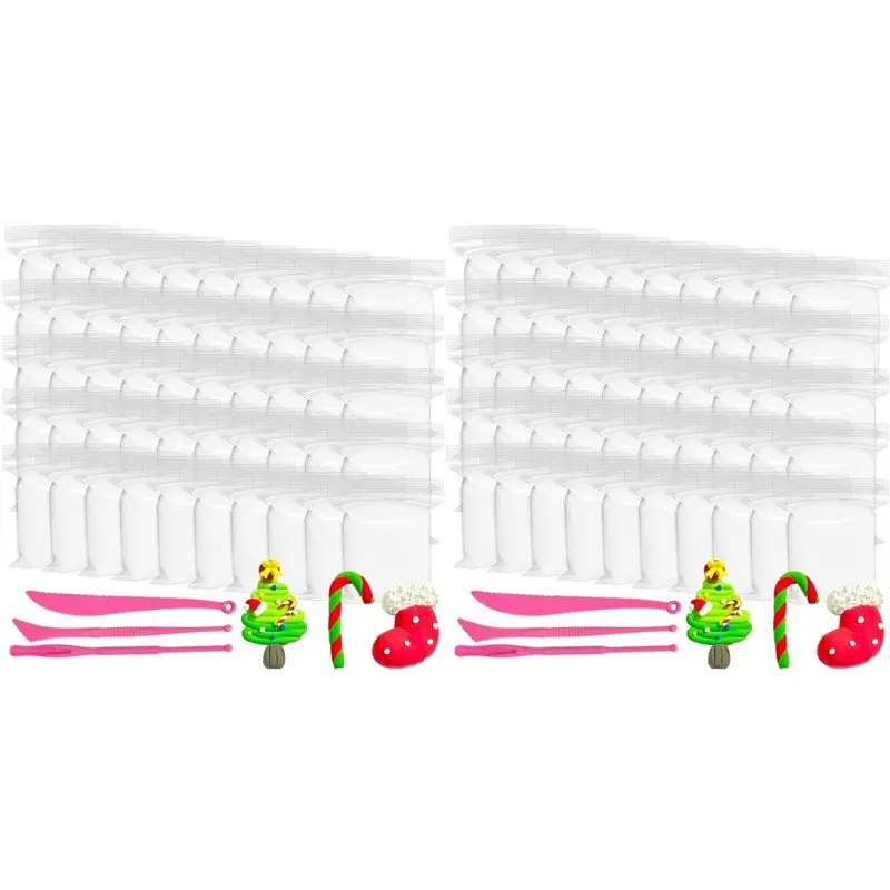 

J1UL1N 100 Pack White Air Dry Foam Clay,18Oz Soft Molding Clays For Kids,Artistic Projects,6Pcs Sculpting Tools