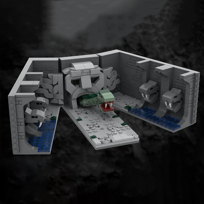 655ピース ホットセール MOC カスタム MOC 秘密の部屋 シーンモデル モジュール式ビルディング DIY ブロック 積み木 組み立ておもちゃ ホリデーギフト