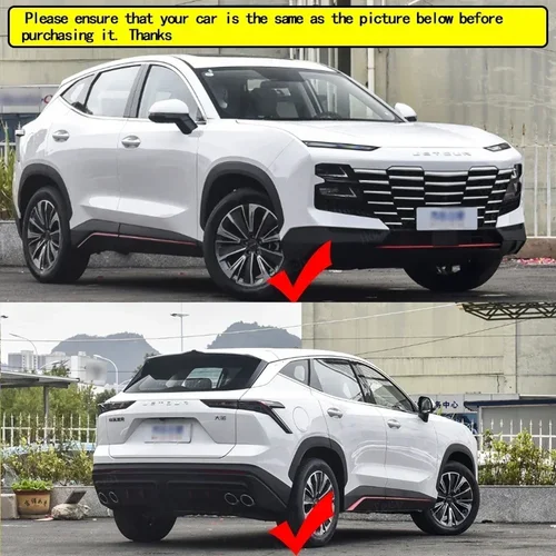 Imagen 2 del producto Guardabarros protectores contra salpicaduras 4x guardabarros moldeados para coche guardabarros delanteros y traseros estilo para Chery Jetour Dashing 2023 2024