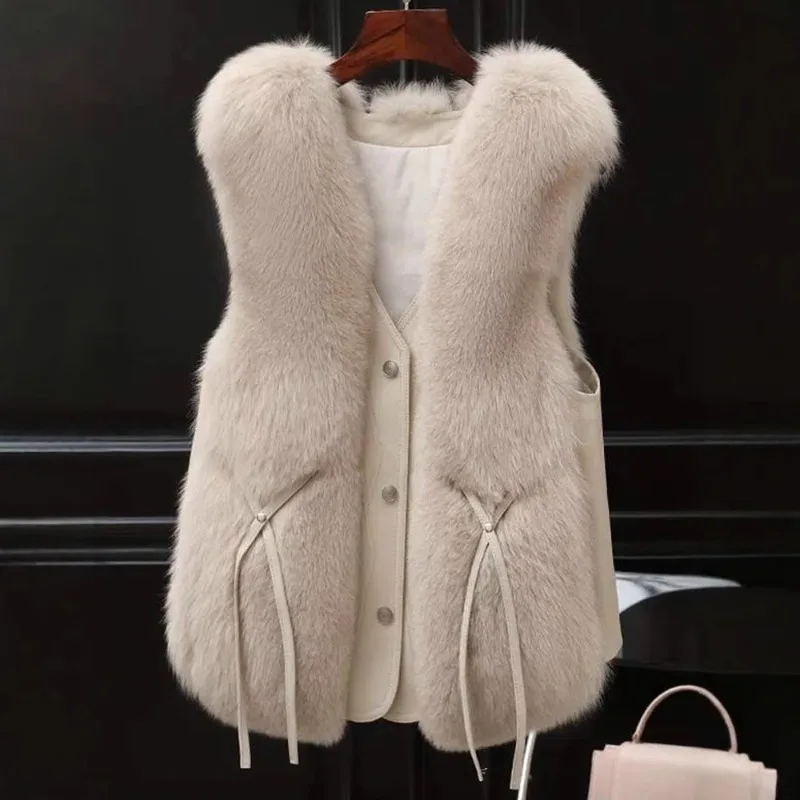 

Fur Vest Vest 2025 Autumn and Winter New Short Style Fashionable Casual and Versatile Jacket