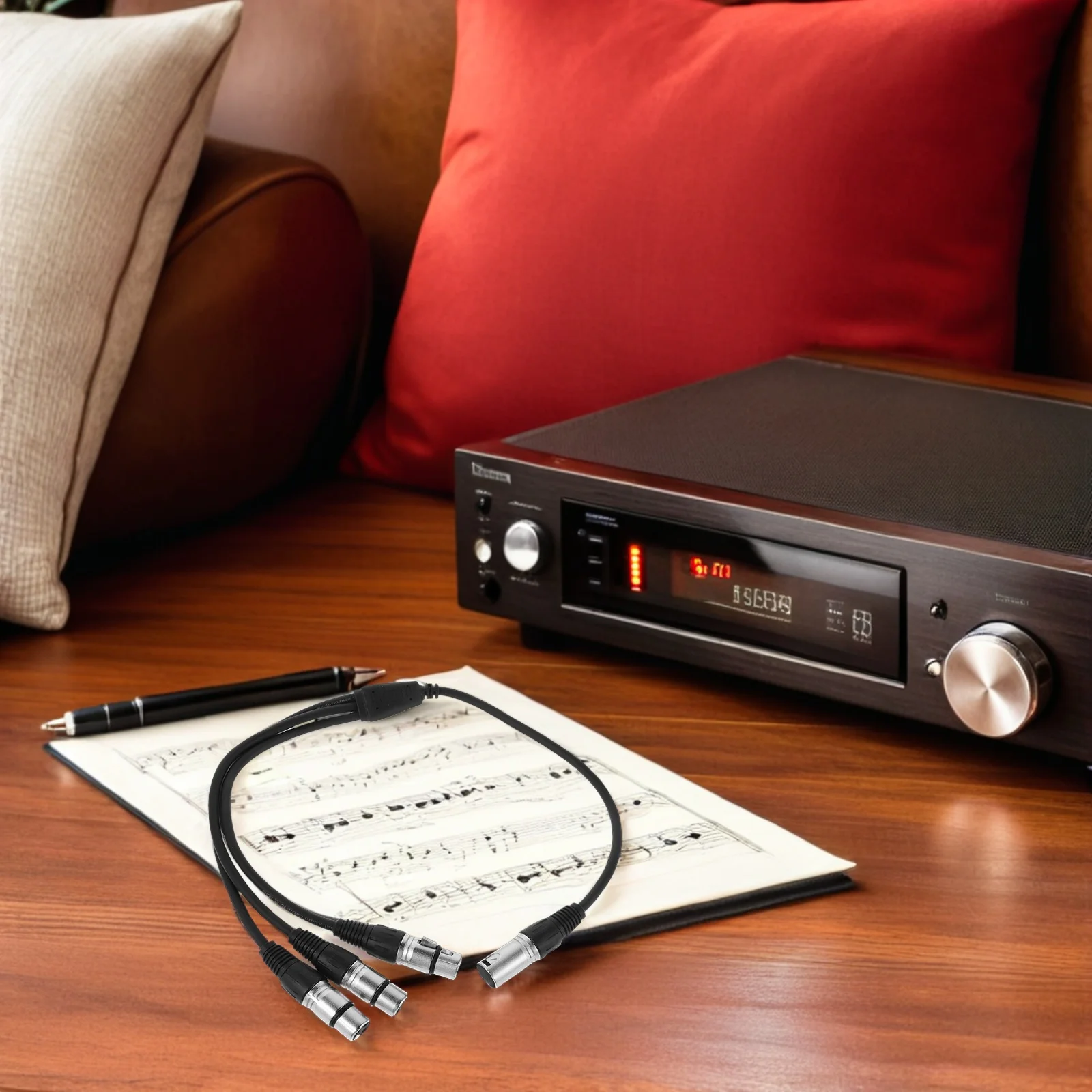 

2Pcs 0.6 Meter Xlr Splitter 1 to 3 Microphone Cable Cord Shielded Audio Splitter Patch for Professional Recording and Stage