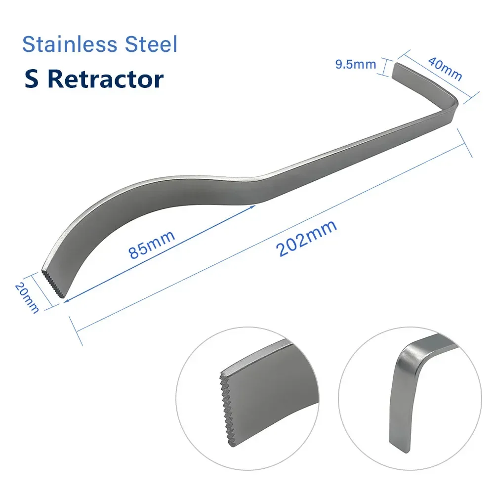 Orthopedic Retractor, Retractors Fine Wound Retractors Hook Autoclaveable Skin Retractors Stainless Steel