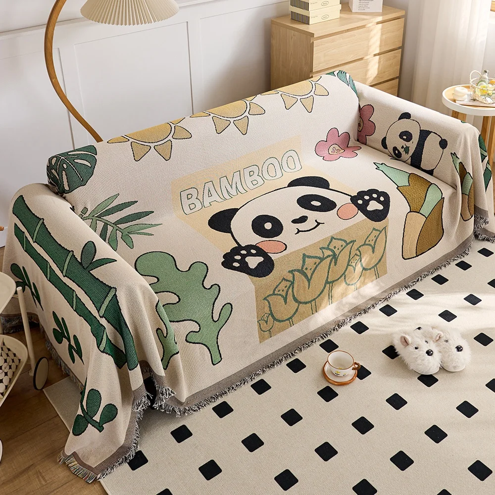 

Sofa Cushion Cloth Double Sided Sofa Cover Multi-Purpose Sofa Cover Slip Resistant Double Sided Soft Towel Material for Couch