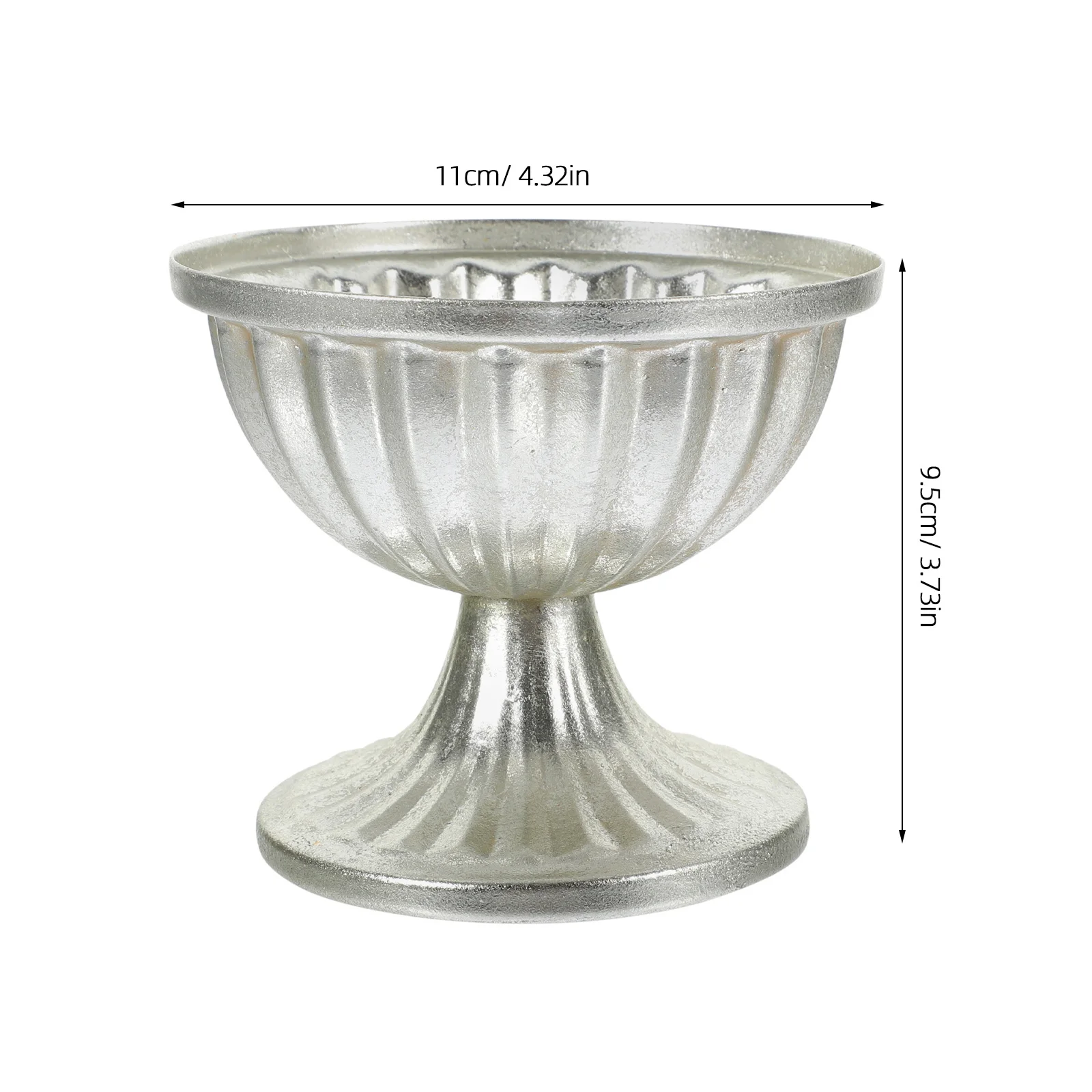 مزهرية معدنية مزخرفة، أصيص زهور حديدي عتيق لترتيبات الزهور، زخرفة سطح الطاولة، جو معيشة أنيق