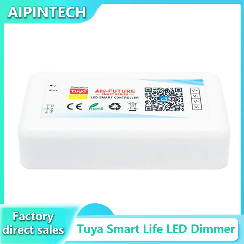 Tuya WIFI LED Controller Smart Dimmer DC5-24V LED Strip Light DIM Alexa Google Home APP Remote Control