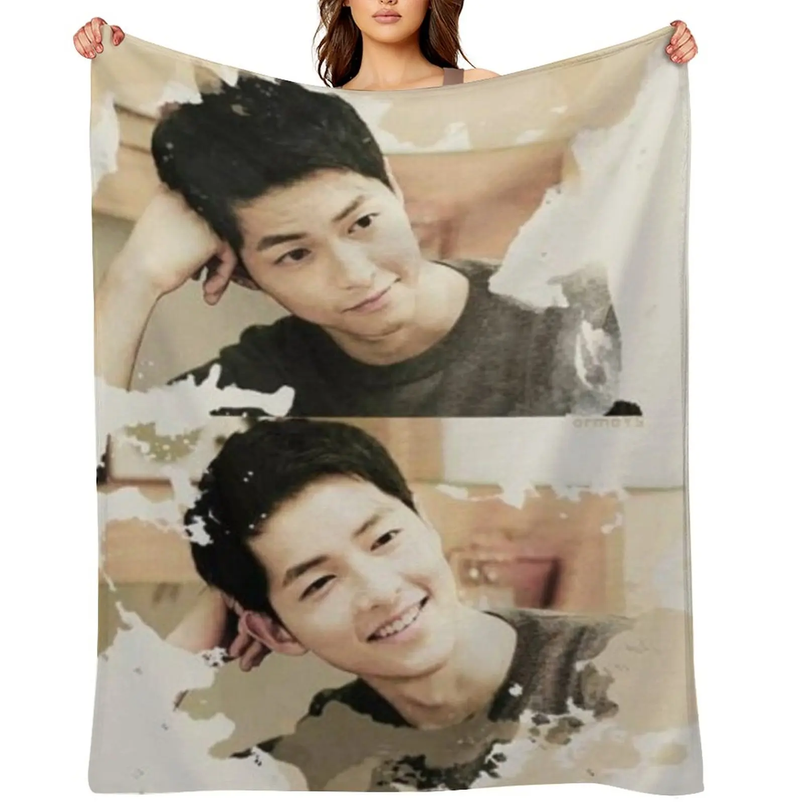

Song Joong ki Throw Blanket Hairys Soft Beds Single Winter beds Blankets