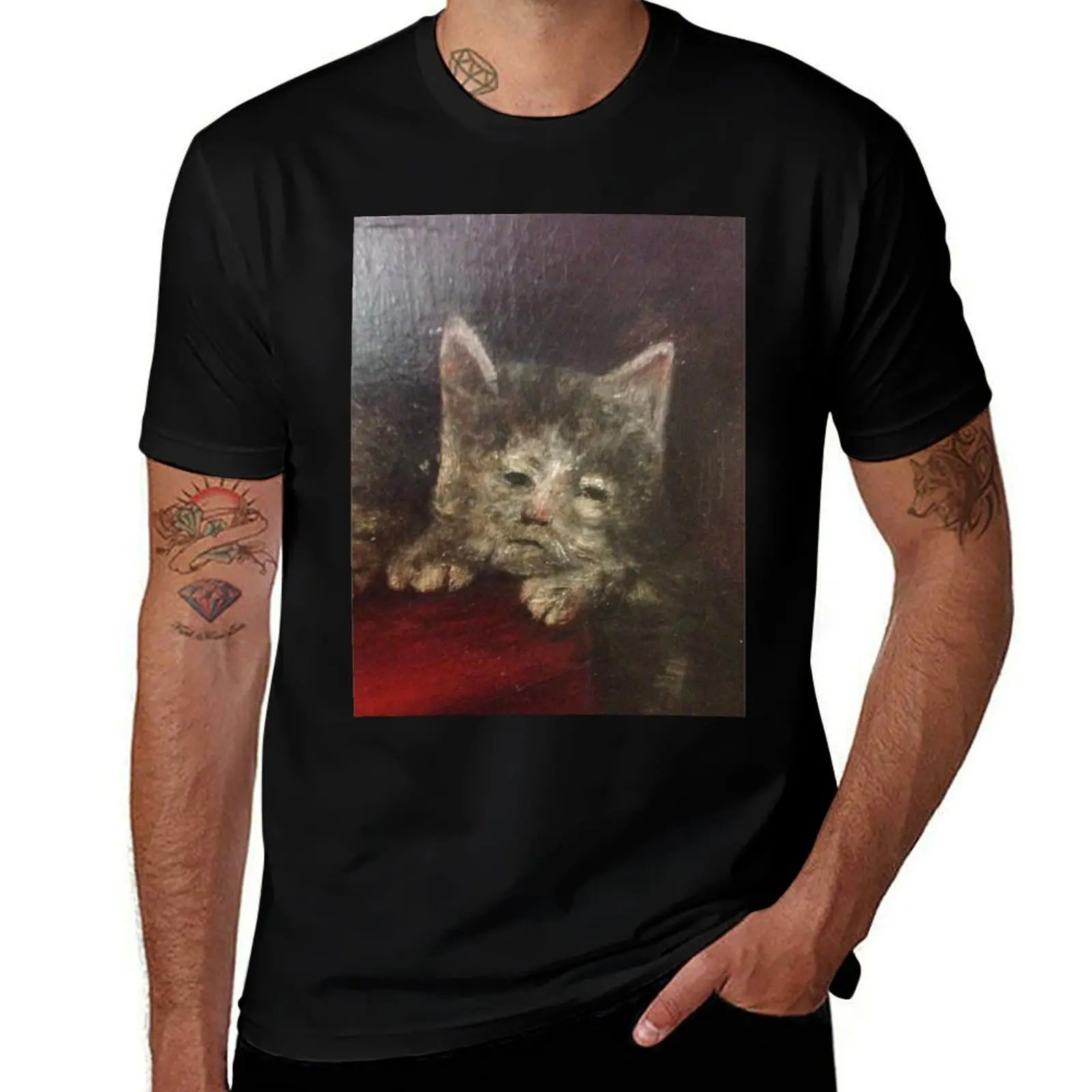 Medieval Cat T-Shirt t shirts cotton 100% T-Shirt