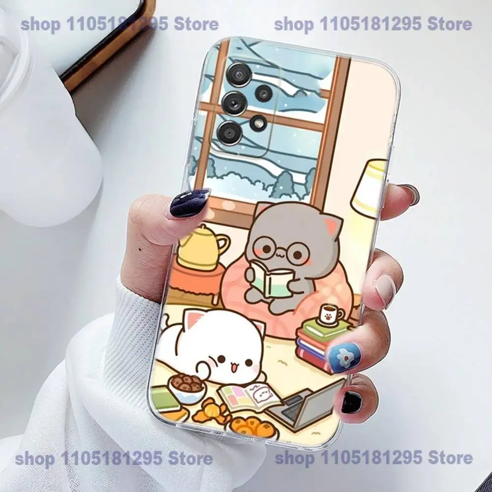 Casing Ponsel BuBu D-DuDu Lucu Silikon untuk Samsung S23,21,22,20 FE Lite,S10,9,PIus,A70,Transparan Lembut