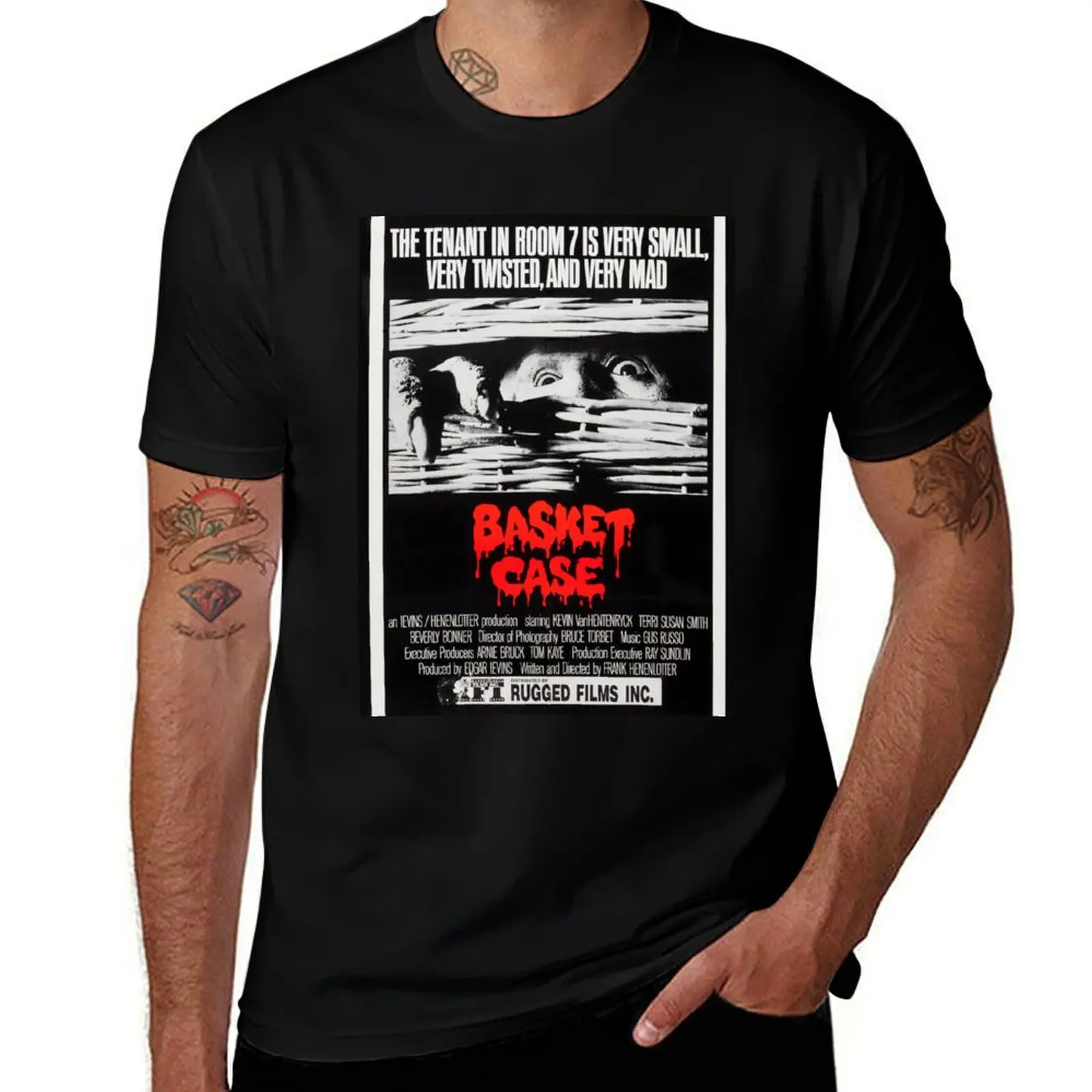 

Basket Case Movie Poster T-Shirt anime stuff cute clothes blanks football t shirt men workout shirt