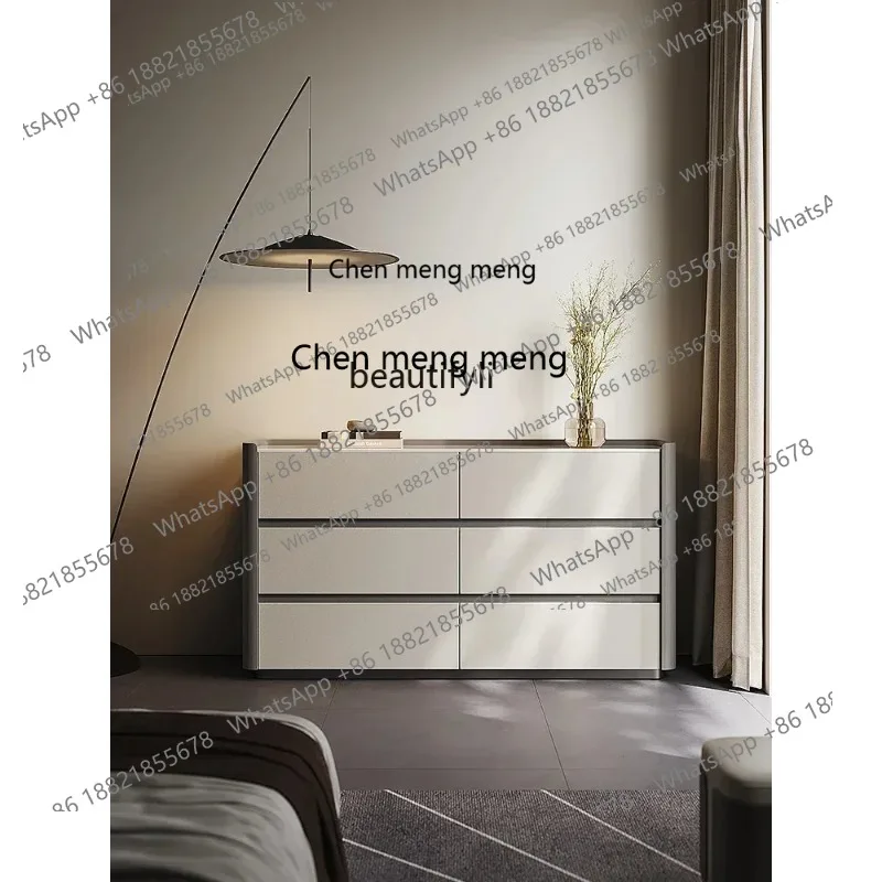 cn8617 LHY New Arrivals Modern High-End Solid Wood Chest of Six Drawers Bedroom Tailstock Wall Storage Organizer Storage Cabinet