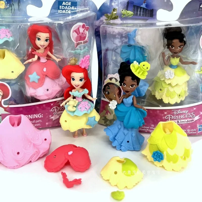 

Фигурка Принцессы Disney Hasbro, Тиана Ариэль, меняющая одежду, кукла «сделай сам», модель Золушки Белль, украшения, аксессуары, коллекционная игрушка