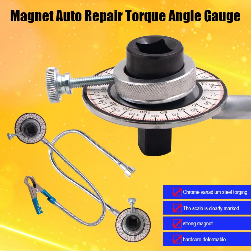 Vehicle Angle Torque Gauge Torque Meter Torque Angle Gauge Torque Gauge Wrench Torque Measuring Instrument Angle Meter Indexer