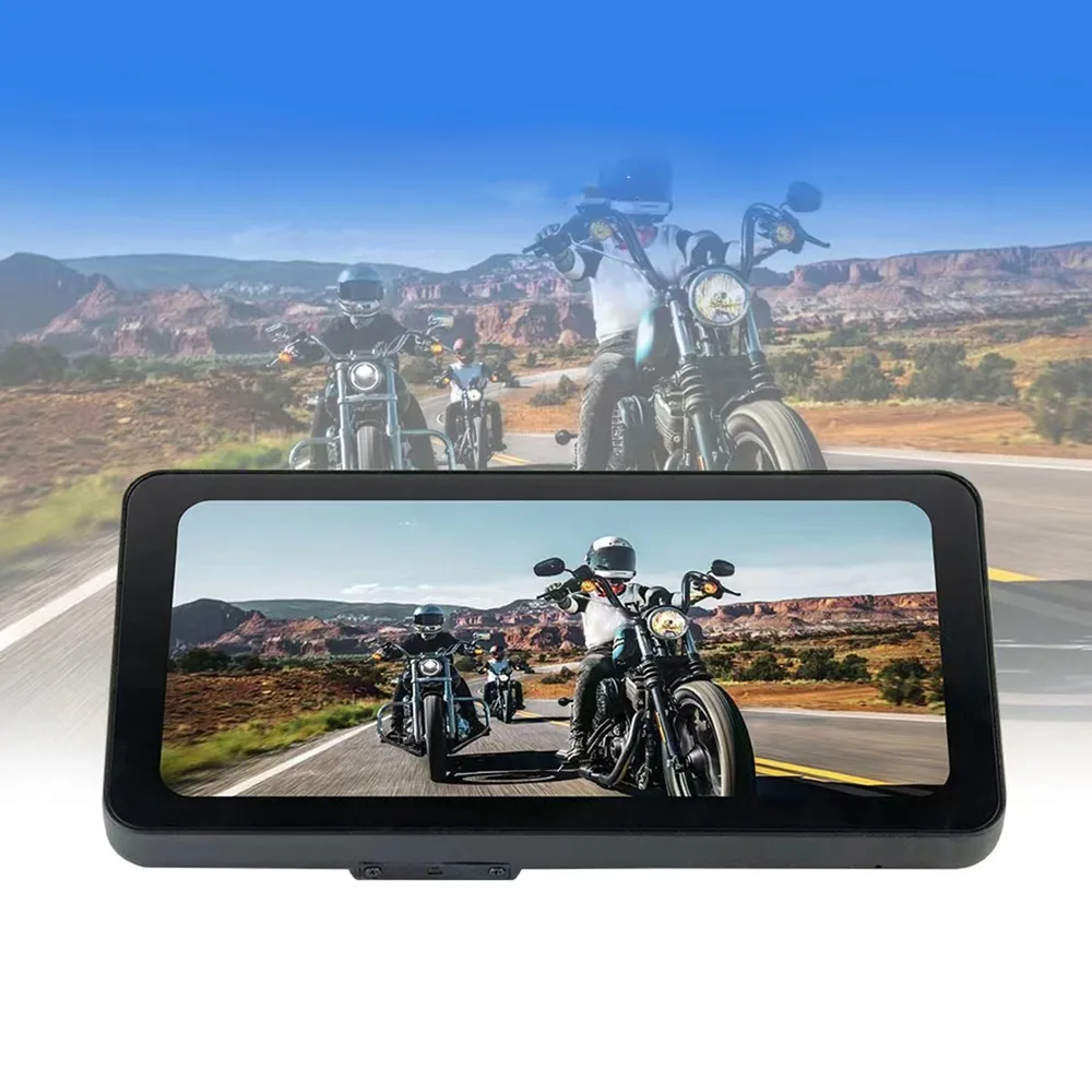

6.3in Motorcycle GPS Navigation Screen For Scooter Moped Waterproof Touchscreen With Light Sensing For Carplay Android Auto