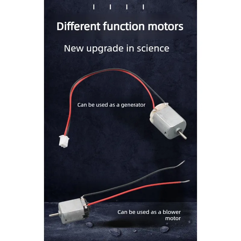 5 قطعة 130 سلك المحرك و2.54 موصل-ملحق مولد عالي السرعة للتجارب العلمية ، مناسب لمشاريع مجفف الشعر/الولد