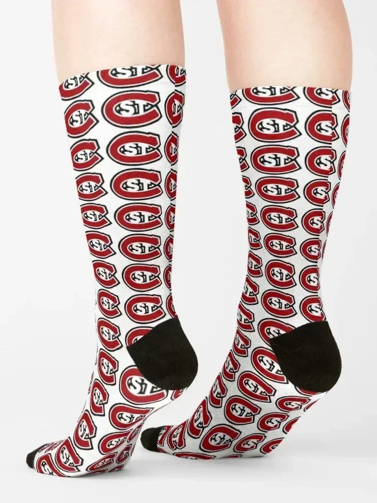 سانت. جوارب Cloud State Huskies قصيرة لركوب الدراجات على الأرض جوارب شتوية حرارية للرجال والنساء
